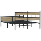 Giroletto senza Materasso Rovere Sonoma 137x190cm in Truciolato