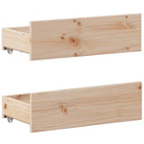 Letto senza Materasso con Testiera 160x200 cm in Legno di Pino