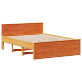 Giroletto senza Materasso con Testata Marrone Cera 150x200 Pino