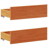 Giroletto senza Materasso con Testata Marrone Cera 150x200 Pino