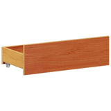 Giroletto senza Materasso con Testata Marrone Cera 150x200 Pino
