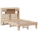 Letto senza Materasso 135x190 cm in Legno Massello di Pino