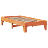 Letto senza Materasso Marrone Cera 75x190 cm in Legno di Pino