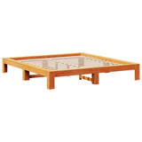 Giroletto senza Materasso Marrone Cera 140x200cm Massello Pino