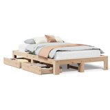 Giroletto senza Materasso 135x190 cm in Legno Massello di Pino