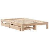Giroletto senza Materasso 135x190 cm in Legno Massello di Pino