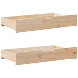 Giroletto senza Materasso 135x190 cm in Legno Massello di Pino