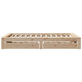 Giroletto senza Materasso 135x190 cm in Legno Massello di Pino