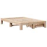 Giroletto senza Materasso 135x190 cm in Legno Massello di Pino