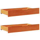 Letto senza Materasso Marrone Cera 120x200 cm in Legno di Pino