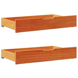 Letto senza Materasso Marrone Cera 75x190 cm in Legno di Pino