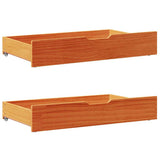 Letto senza Materasso Marrone Cera 75x190 cm in Legno di Pino