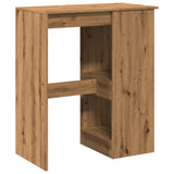 Tavolo Bar con Rastrelliera Rovere 90x47,5x103,5 cm truciolato