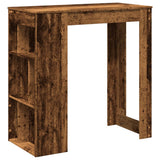 Tavolo Bar con Rastrelliera Antico 102x50x103,5 cm truciolato