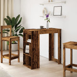 Tavolo Bar con Rastrelliera Antico 102x50x103,5 cm truciolato