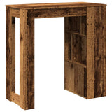 Tavolo Bar con Rastrelliera Antico 102x50x103,5 cm truciolato
