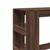 Tavolo Bar con Rastrelliera Marrone 90x40x103,5 cm truciolato