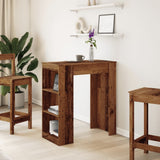 Tavolo Bar con Rastrelliera Antico 95x47x103,5 cm truciolato