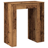 Tavolo Bar con Rastrelliera Antico 95x47x103,5 cm truciolato