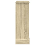 Cornice per Camino Rovere Sonoma 90x30x90 cm in Truciolato
