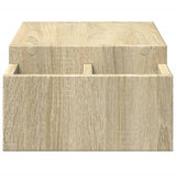 Supporto Monitor con Contenitore Rovere 70x27x15 cm Truciolato
