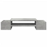 Supporto Monitor con Contenitore Grigio 70x27x15 cm Truciolato