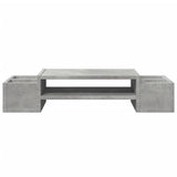 Supporto Monitor con Contenitore Grigio 70x27x15 cm Truciolato