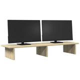 Supporto Monitor Rovere Sonoma 100x27x15 cm Legno truciolato