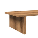 Supporto per Monitor Rovere Artigianale 100x27x15 cm Truciolato