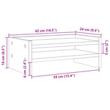 Supporto Monitor Legno Vecchio 42x24x16 cm in Truciolato