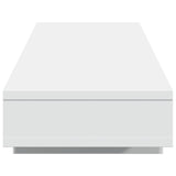 Supporto per Monitor Bianco 100x27x15 cm Legno Massello di Pino