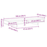 Supporto Monitor Rovere Sonoma 100x27x15 cm Legno truciolato