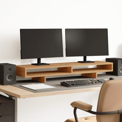 Supporto per Monitor Rovere Artigianale 100x27x15 cm Truciolato