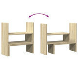 Organizer Scrivania Rovere Sonoma 40x17x41 cm in Truciolato