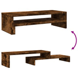 Supporto per Monitor Rovere Fumo 54x22x15 cm in Truciolato