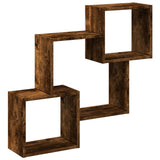 Mobile a Parete 78x18x71 cm Rovere Fumo in Legno truciolato