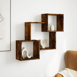 Mobile a Parete 78x18x71 cm Rovere Fumo in Legno truciolato