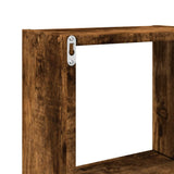 Mobile a Parete 78x18x71 cm Rovere Fumo in Legno truciolato