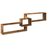 Mobile a Parete 158x18x53 cm Legno Antico in Legno truciolato