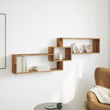 Mobile a Parete 158x18x53 cm Legno Antico in Legno truciolato