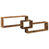 Mobile a Parete 158x18x53 cm Legno Antico in Legno truciolato