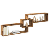 Mobile a Parete 158x18x53 cm Legno Antico in Legno truciolato