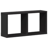 Mobile a Parete 60x16x30 cm Nero in Legno truciolato
