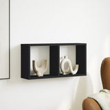 Mobile a Parete 60x16x30 cm Nero in Legno truciolato