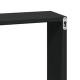 Mobile a Parete 60x16x30 cm Nero in Legno truciolato