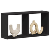 Mobile a Parete 60x16x30 cm Nero in Legno truciolato