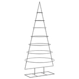 Albero di Natale Decorativo in Metallo Nero 210 cm