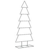 Albero di Natale Decorativo in Metallo Nero 180 cm