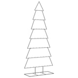Albero di Natale Decorativo in Metallo Nero 210 cm