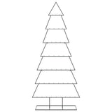 Albero di Natale Decorativo in Metallo Nero 210 cm